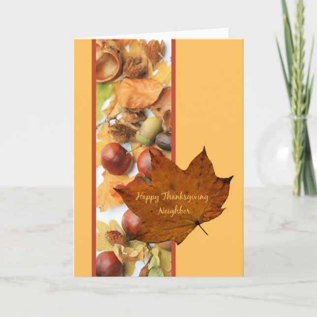 Carte Thanksgiving Voisins (Devant)