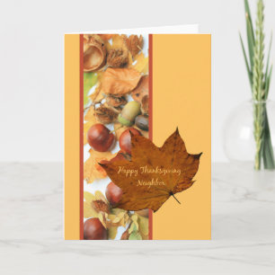 Carte Thanksgiving Voisins
