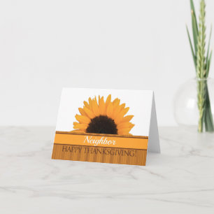 Carte Thanksgiving Voisins