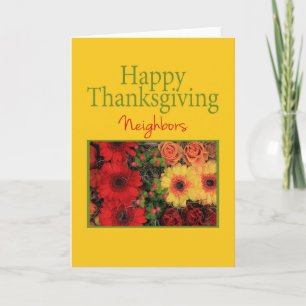 Carte Thanksgiving Voisins