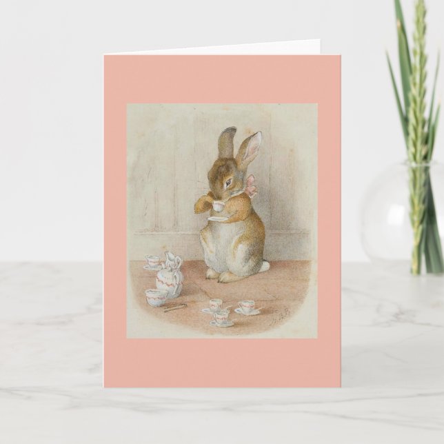Carte Thé de lapin par Beatrix Potter (Devant)