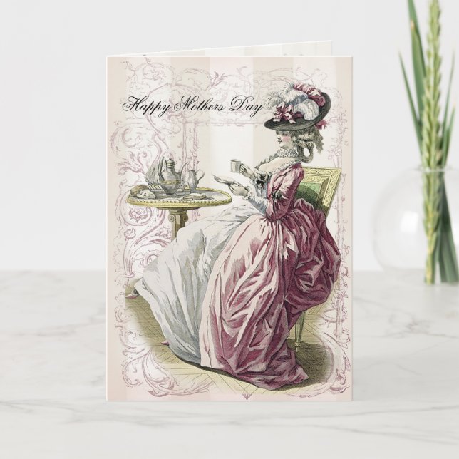 Carte Thé de l'après-midi ! Bonne fête des mères (Devant)