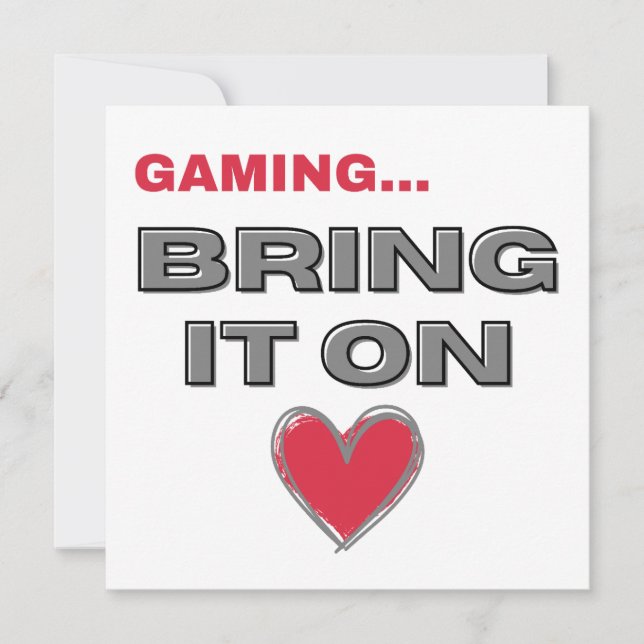 Carte The Gamer Flat Note Card  (Devant)