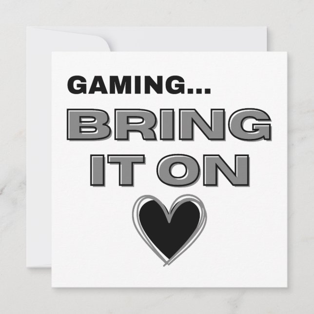 Carte The Gamer Note Card  (Devant)