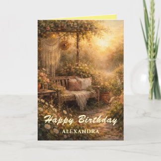 Carte The Greeting Garden : Bouquet bohème de lever de s