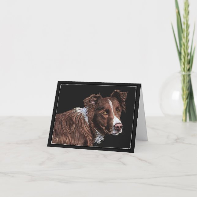 Carte "The Herder" - Border Collie Card (Devant)