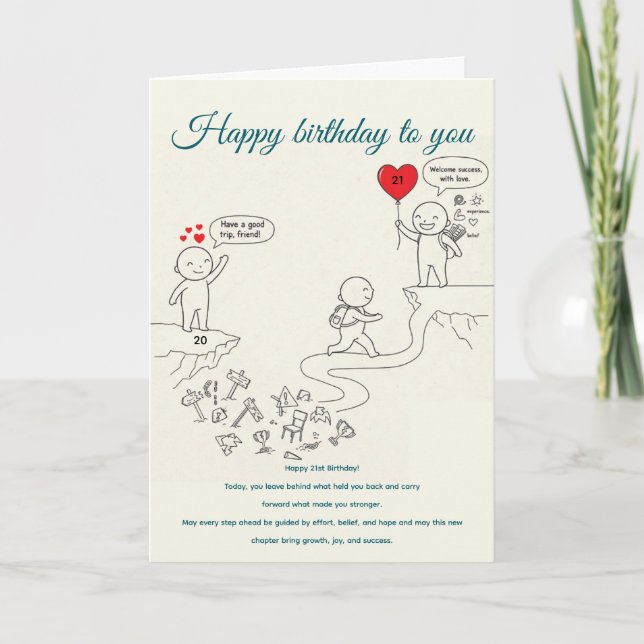 Carte The Journey Continues,birthday (Devant)