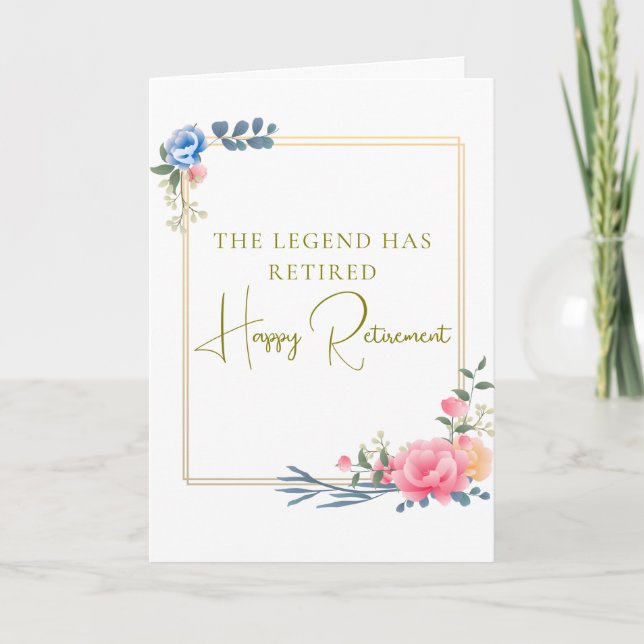 Carte The Legend Has Retired Gift (Devant)