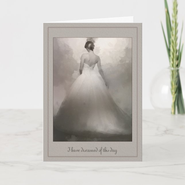 Carte The my Husband Beautiful Bride Dreaming wedding (Devant)