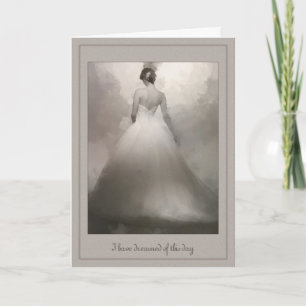 Carte The my Husband Beautiful Bride Dreaming wedding