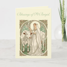 Carte The Patron Saint of Dairy Workers St Brigid