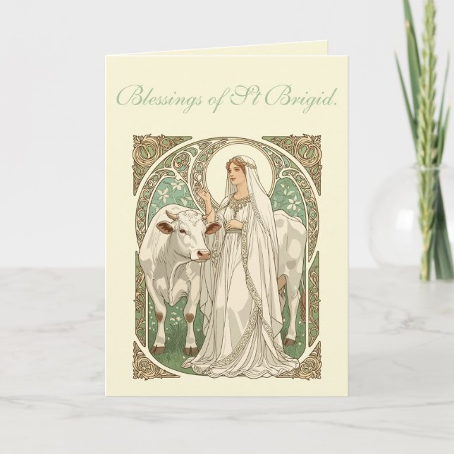 Carte The Patron Saint of Dairy Workers St Brigid (Devant)