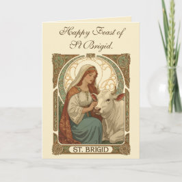 Carte The Patron Saint of Dairymaids St Brigid