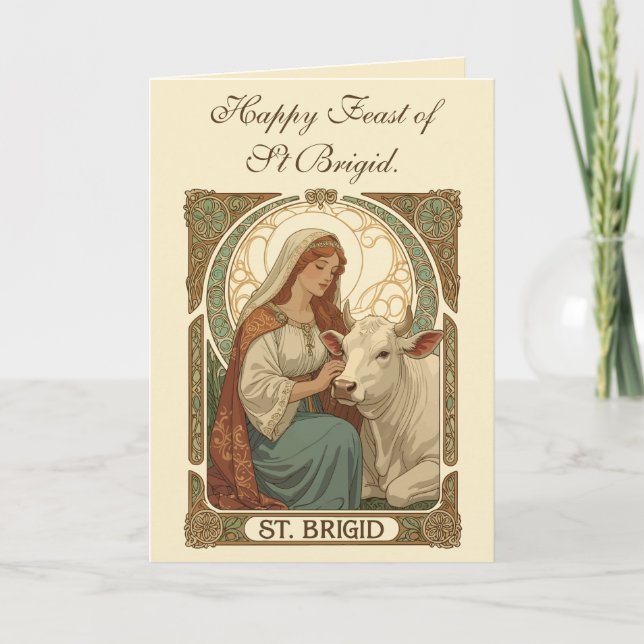 Carte The Patron Saint of Dairymaids St Brigid (Devant)
