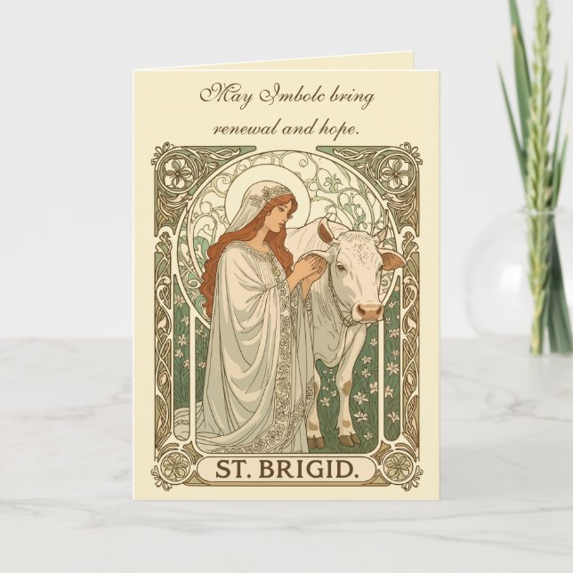 Carte The Patroness Saint Of Dairy Workers St Brigid (Devant)