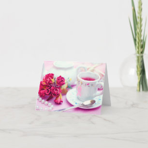 Carte Thé rose