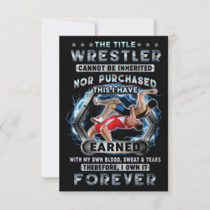 Carte The Title Wrestler le possède pour toujours