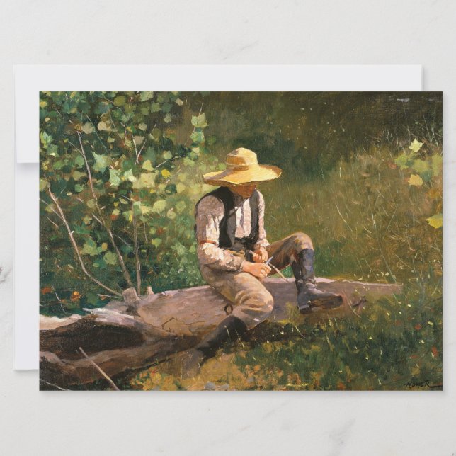 Carte The Whittling Boy (par Winslow Homer) (Devant)