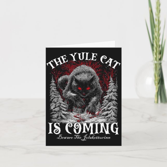 Carte The Yule Cat Is Coming  (Devant)