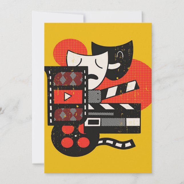 Carte Théâtre intérimaire Abstrait| Théâtre dramatique (Devant)