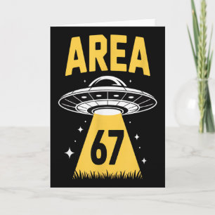 Carte Thème Alien Espace Bateau Ufo Drôle Zone 67 6 7 