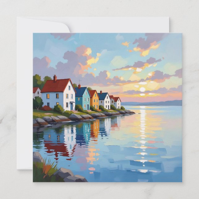 Carte Thème côtier | Beach Homes sur la baie (Devant)