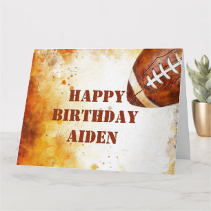 Carte Thème de football personnalisé fête d'anniversaire