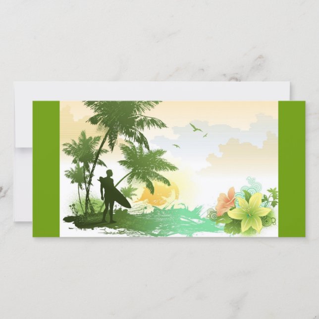 Carte Thème Surfer (Devant)