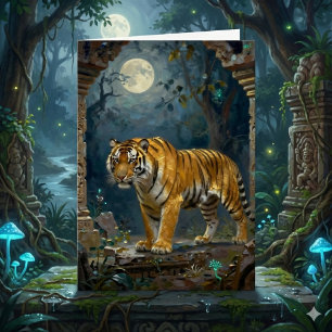 Carte Thème Tigre Joyeux Anniversaire