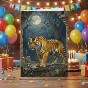 Carte Thème Tigre Joyeux Anniversaire Neveu