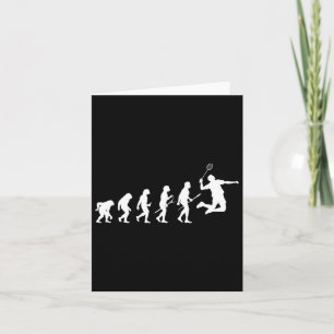 Carte Théorie de l'évolution du joueur amusant Badminton