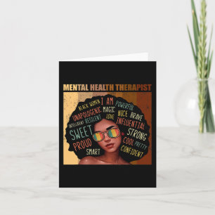 Carte Thérapeute en santé mentale Afro Femmes Noir Histo