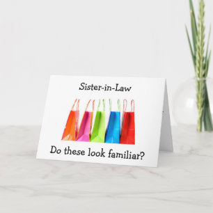 CARTE THÉRAPIE DU SHOPPING DE SOEUR EN DROIT POUR HUMOUR