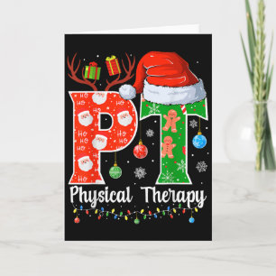Carte Thérapie physique Noël Pt Christmas Thérapie physi