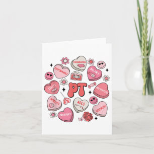 Carte Thérapie physique Valentines Super Jour Coeur Bonb