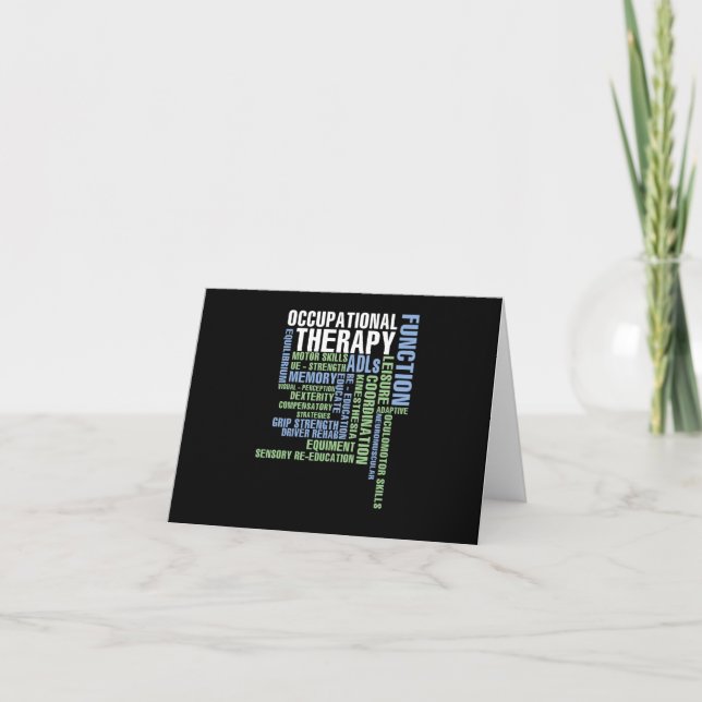 Carte Thérapies occupationnelles pour OT Month (Devant)