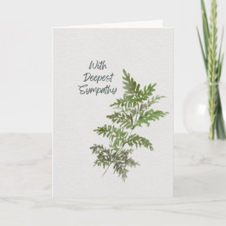 Carte Thinking of You – Green Fern