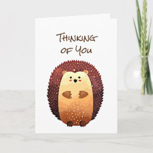 Carte Thinking of You Sending a Hedgehog Hug, Hedgehug