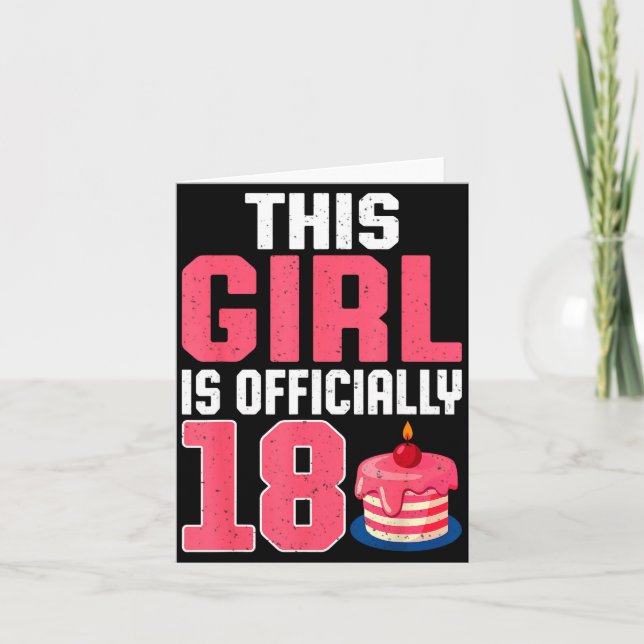 Carte This Girl Is Ly 18 Years Old 18th Birthday Party  (Devant)