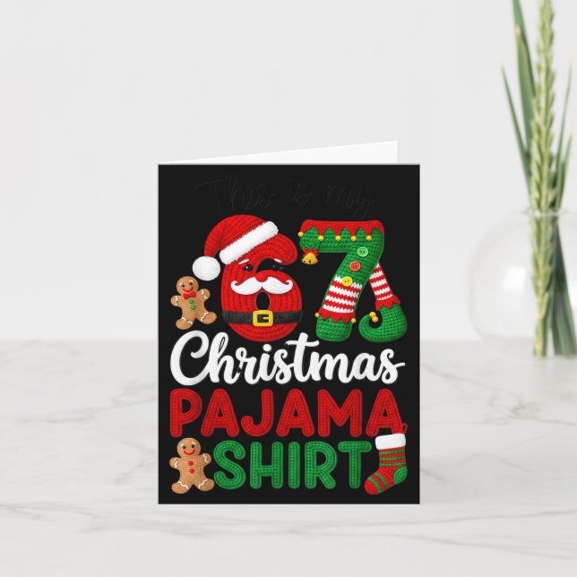 Carte This Is My Christmas Pajama Christmas 67 Family Ma (Devant)