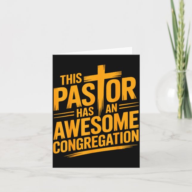 Carte This Pastor Has An Awesome Congregation Christian  (Devant)