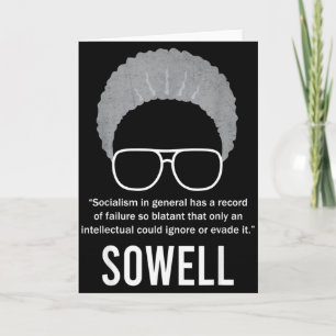 Carte Thomas Sowell Citation Socialisme Mois de l'histoi