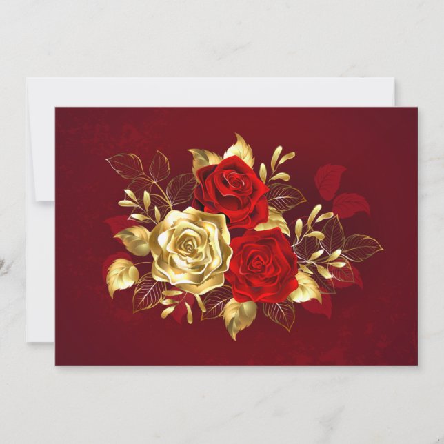 Carte Three Jewelry Roses (Devant)