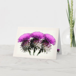 Carte Three Scottish Thistles