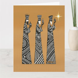 Carte Three Wise Men Black & White Christmas Nativity