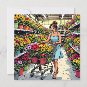 Carte Thyme au jardin   Un jeu de mots amusant pour ami