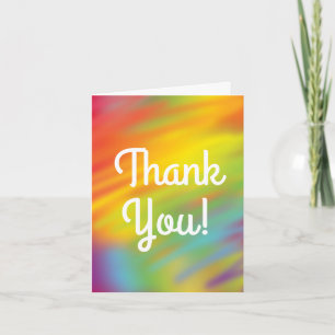 Carte Tie Dye Arc-en-ciel Fête d'anniversaire Enfants mi