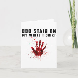 Carte Tige Barbecue Sur Mon Blanc