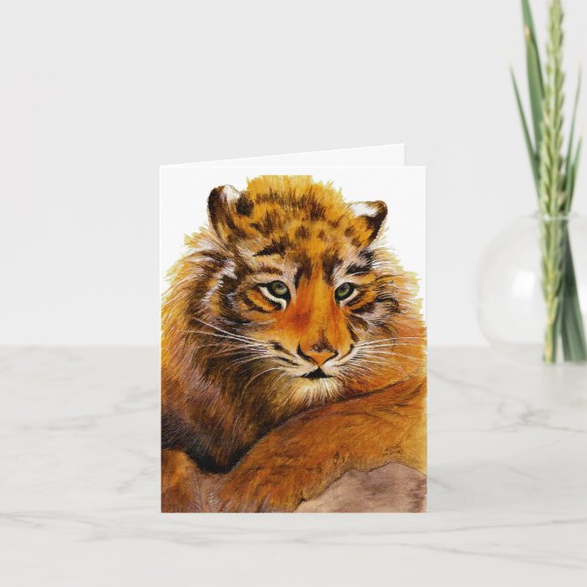 Carte Tiger Get Well (Devant)