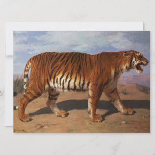 Carte Tigre à pattes (par Rosa Bonheur)